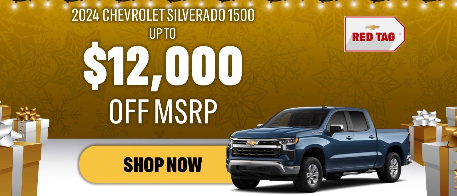 2024 Chevrolet Silverado 1500 | MSRP
Upto $12,000 OFF MSRP