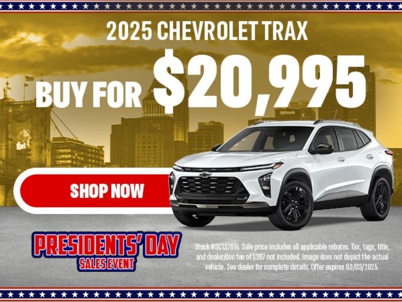 2025 TRAX BUY FOR $20,995