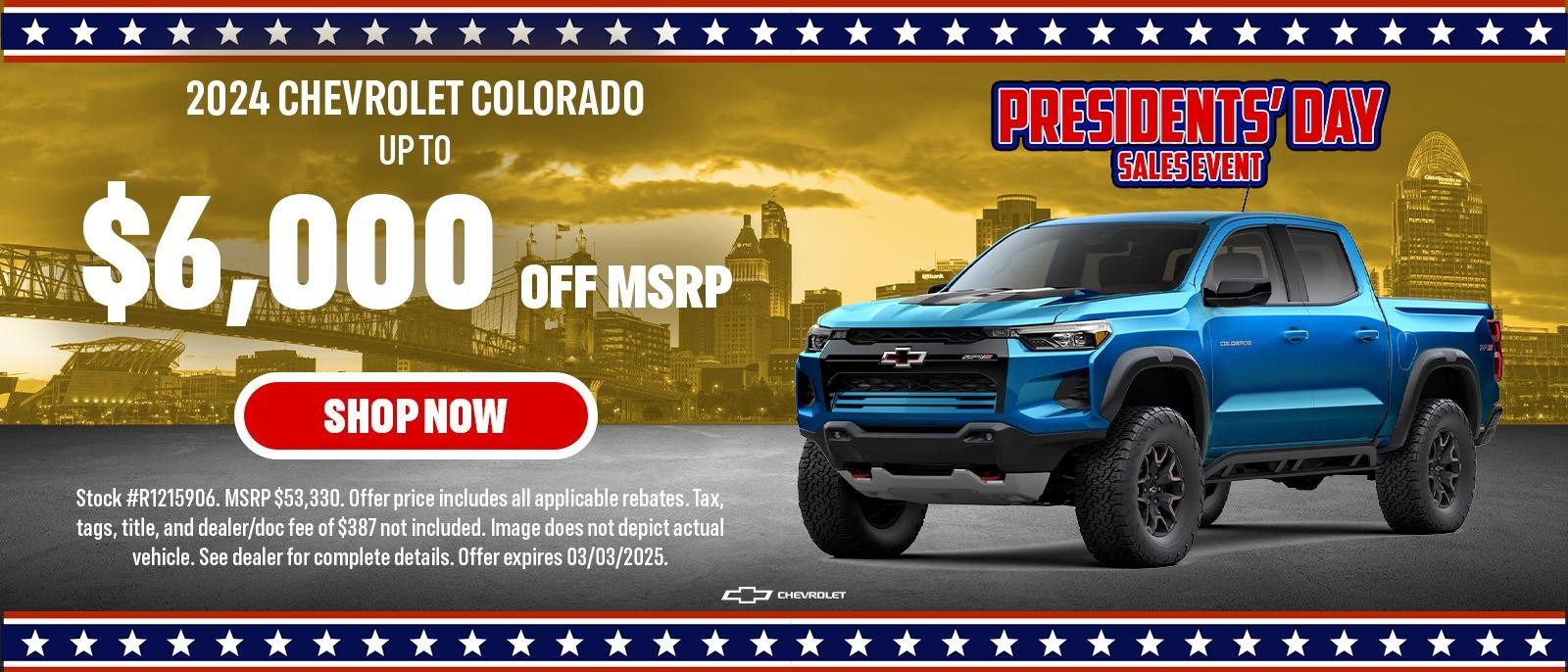 2024 COLORADO UP TO $6,000 OFF