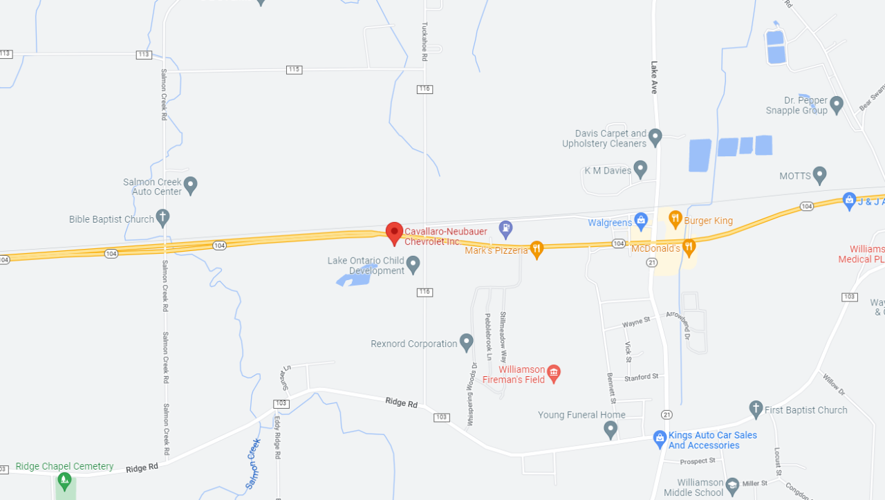 Chevrolet Dealership & Used Cars in Williamson, NY CavallaroNeubauer