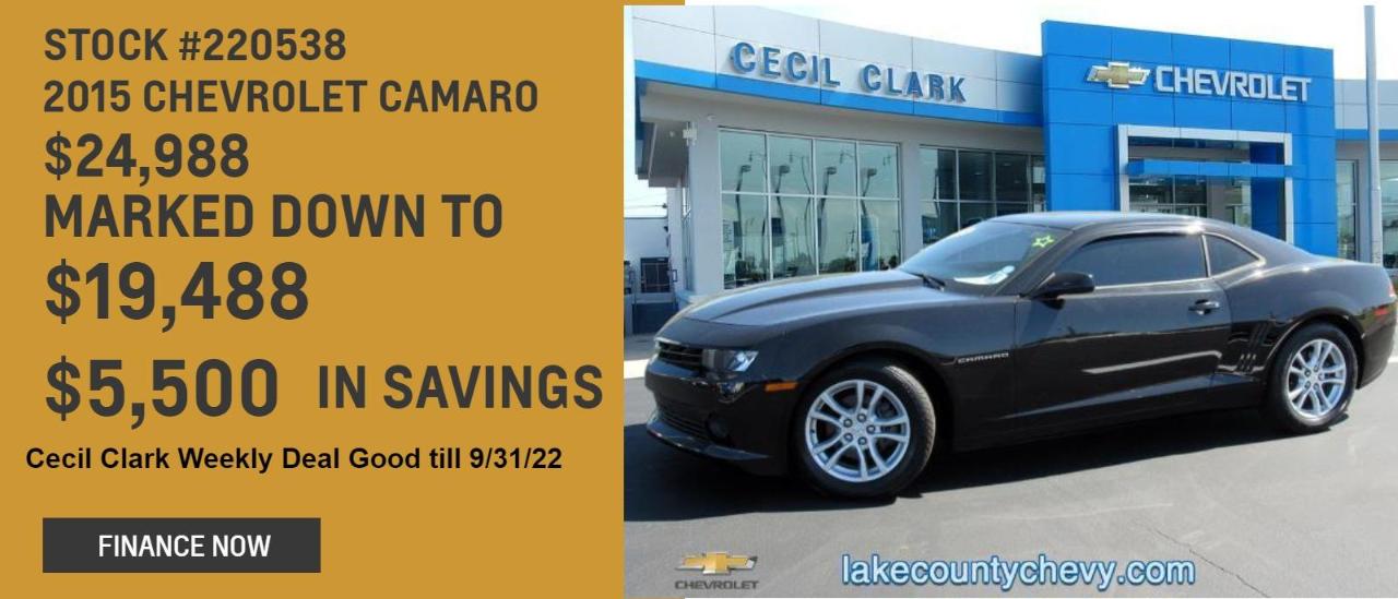 Cecil Clark Chevrolet in LEESBURG Chevy Dealership near The Villages