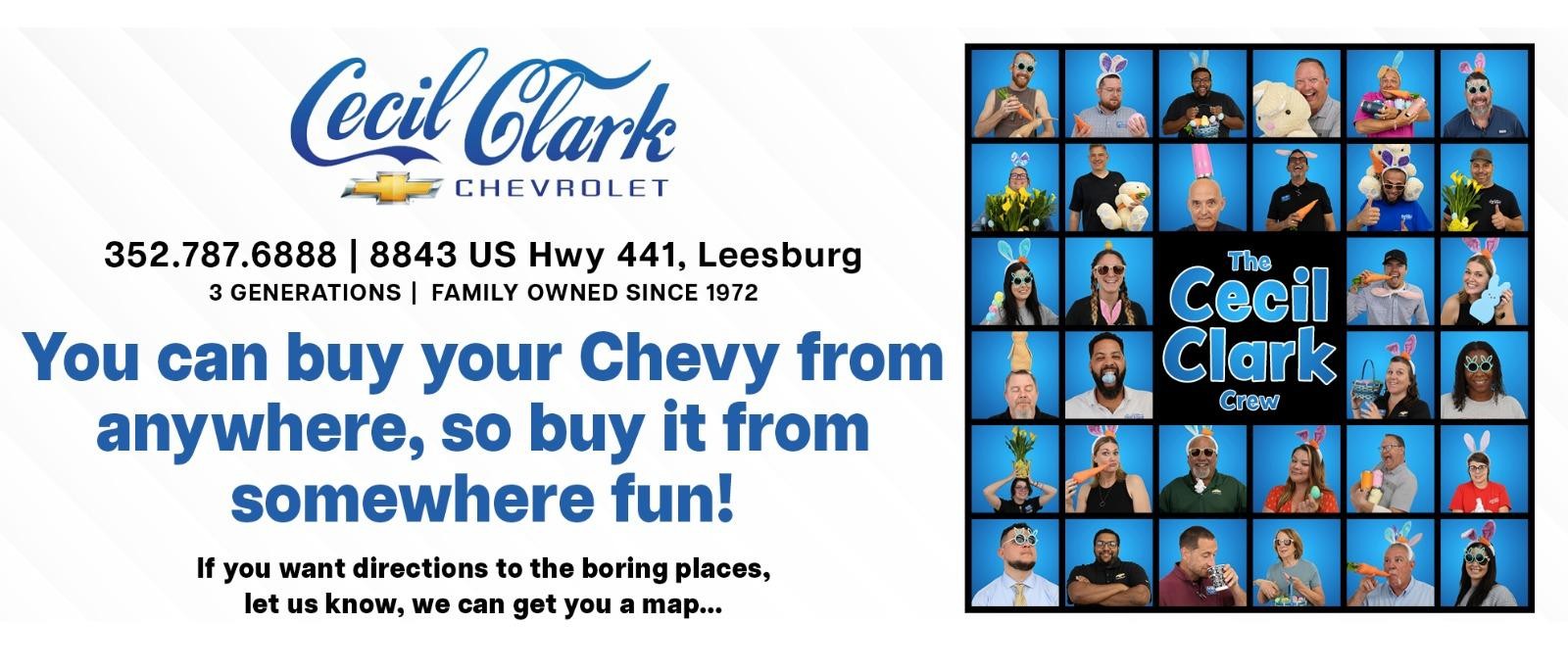You Can Buy Your Chevy from anywhere - so buy it from somewhere fun!