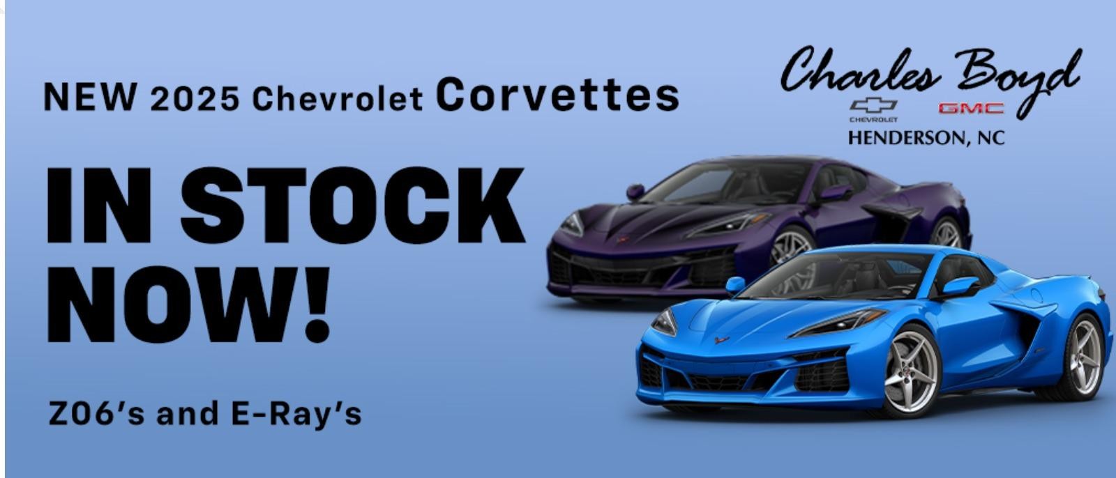 2025 Chevrolet Corvettes In Stock Now