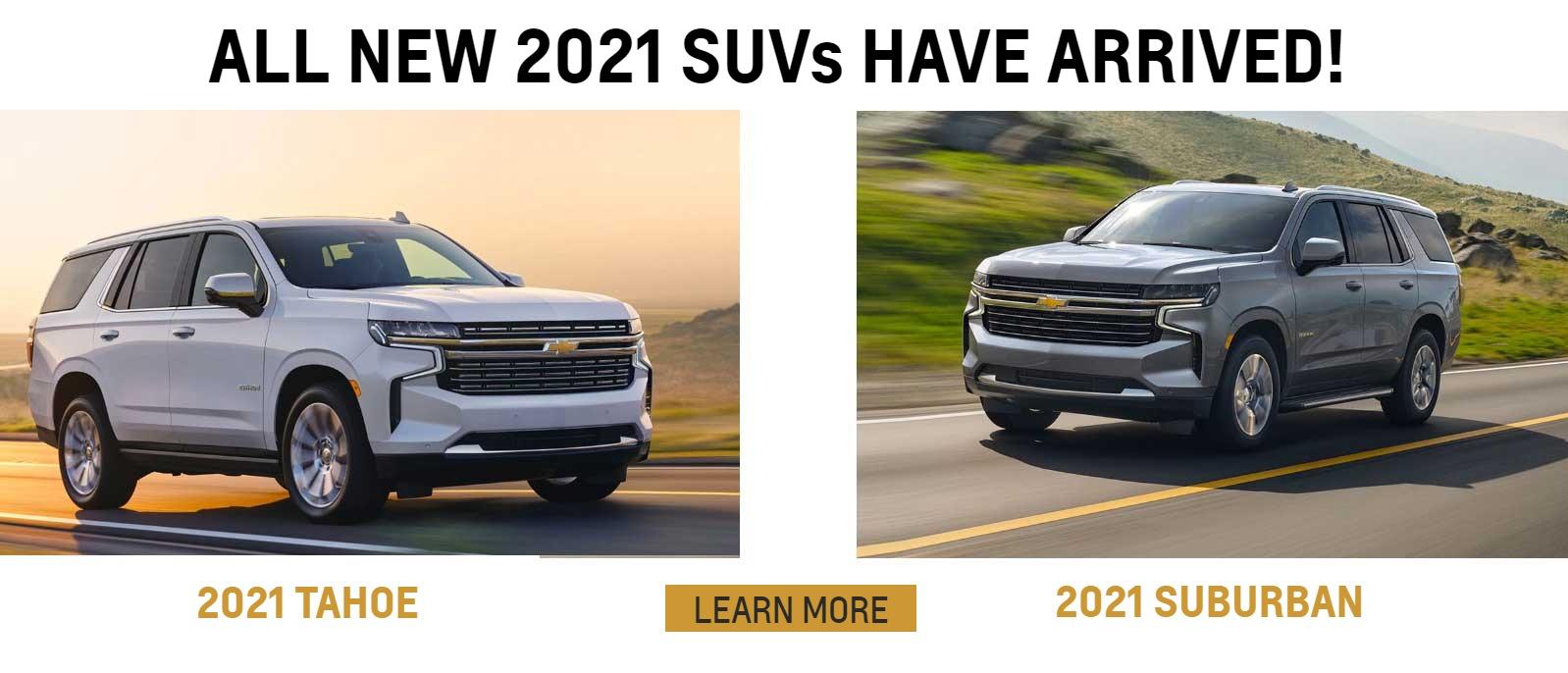 All New 2021 SUVs Have Arrived!