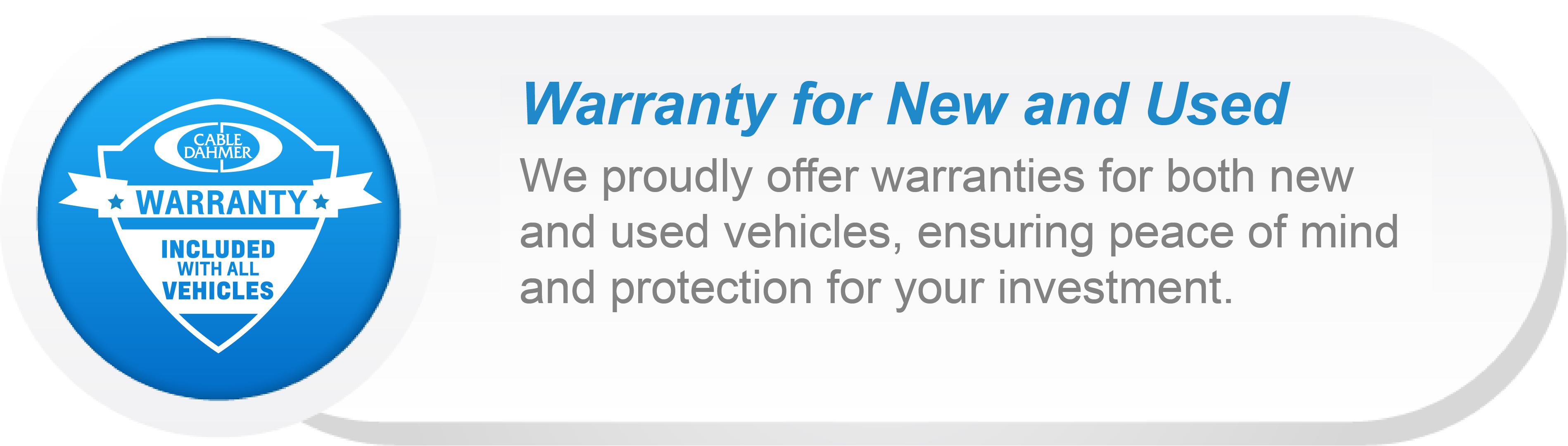 5 Year Powertrain Warranty