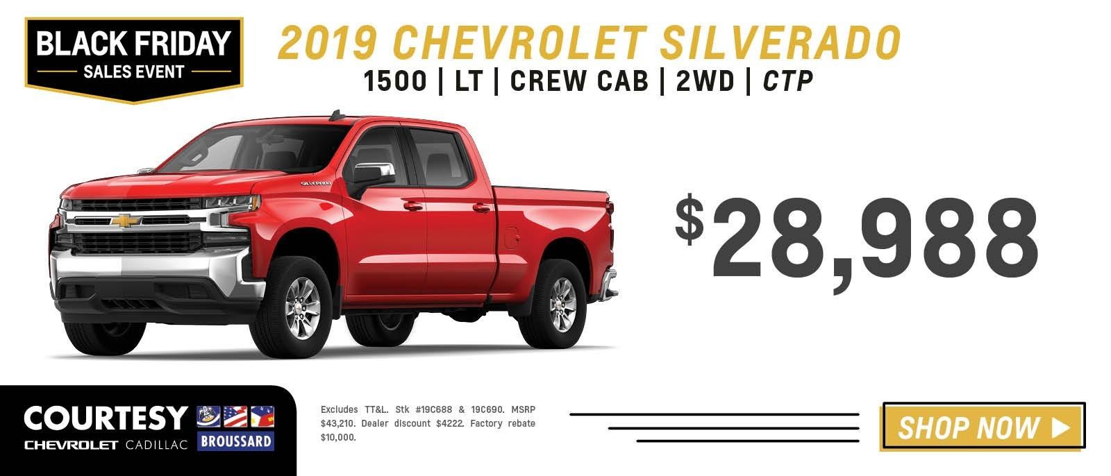 2019 Chevrolet Silverado 1500 LT Crew Cab 2WD