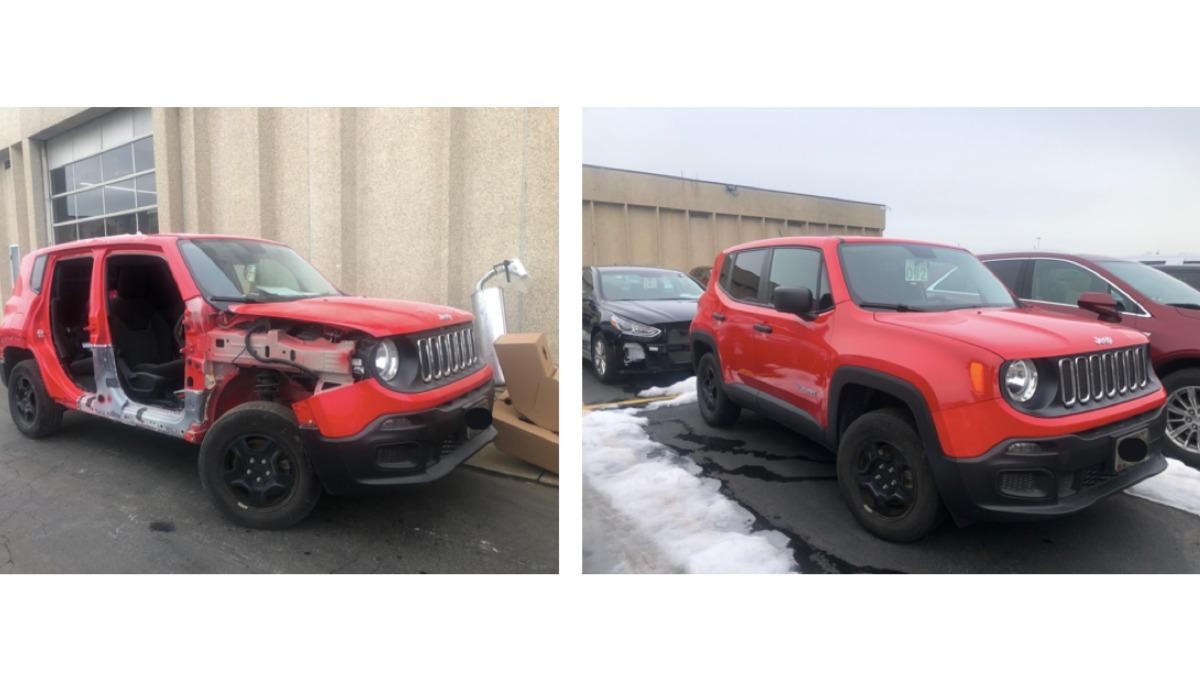 Jeep at Crestmont Body Shop in Beachwood, Ohio