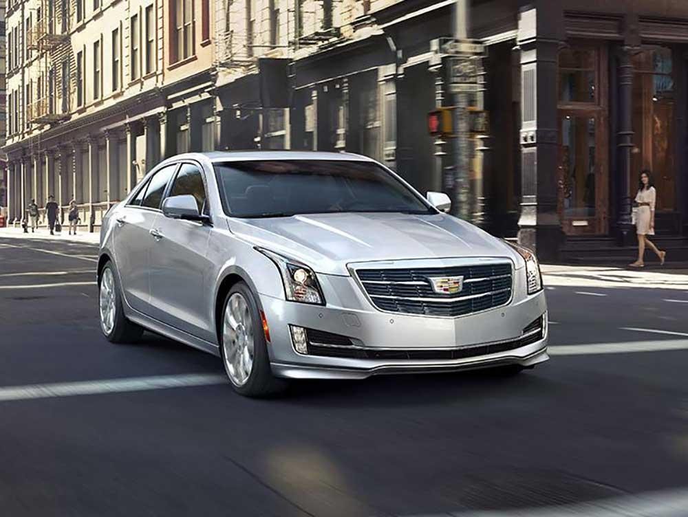 2018 Cadillac ATS driving down the road