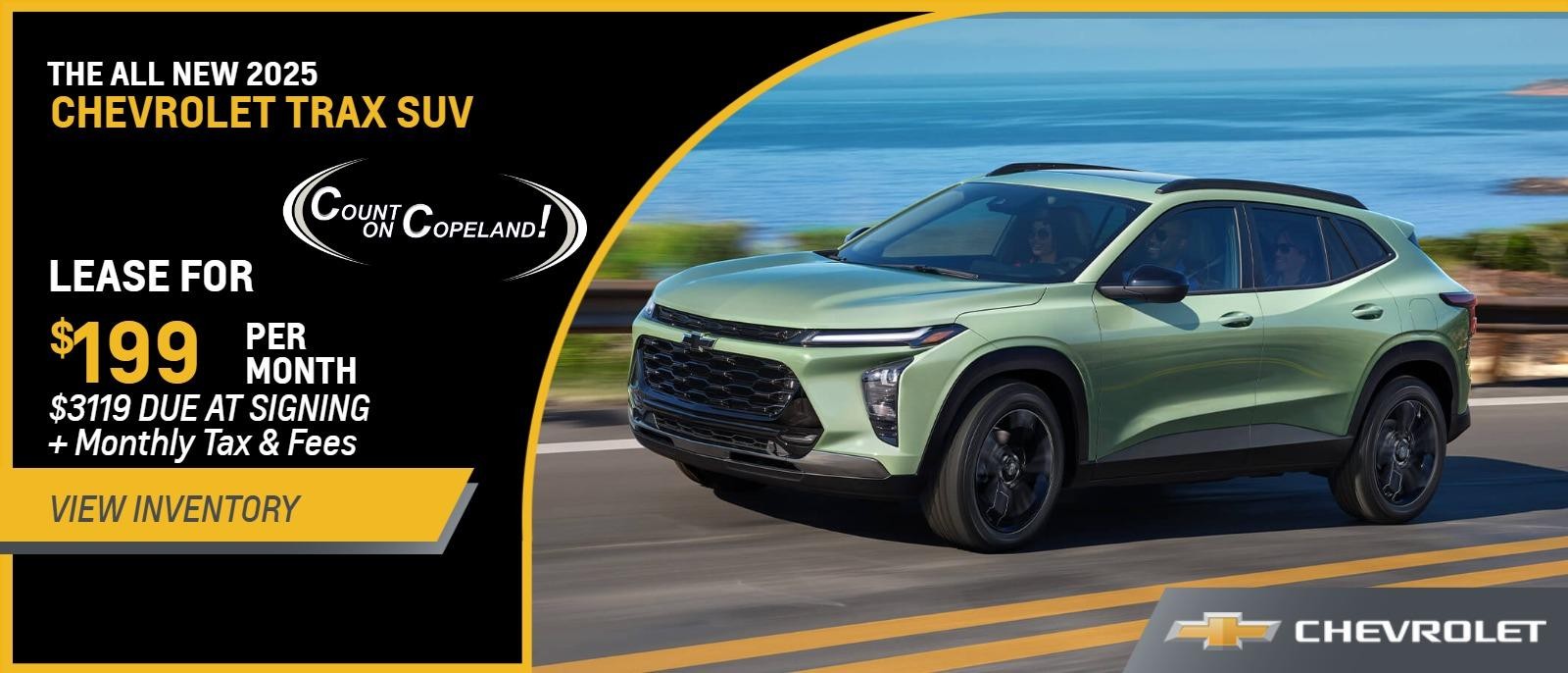 2025 Trax LS FWD from $199 Per Month