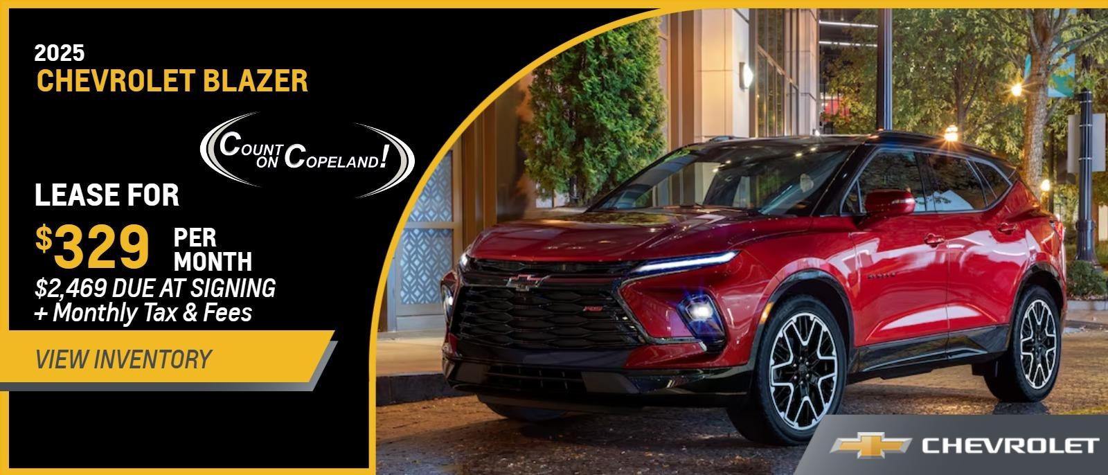 2025 Blazer 2LT FWD from $329 Per Month