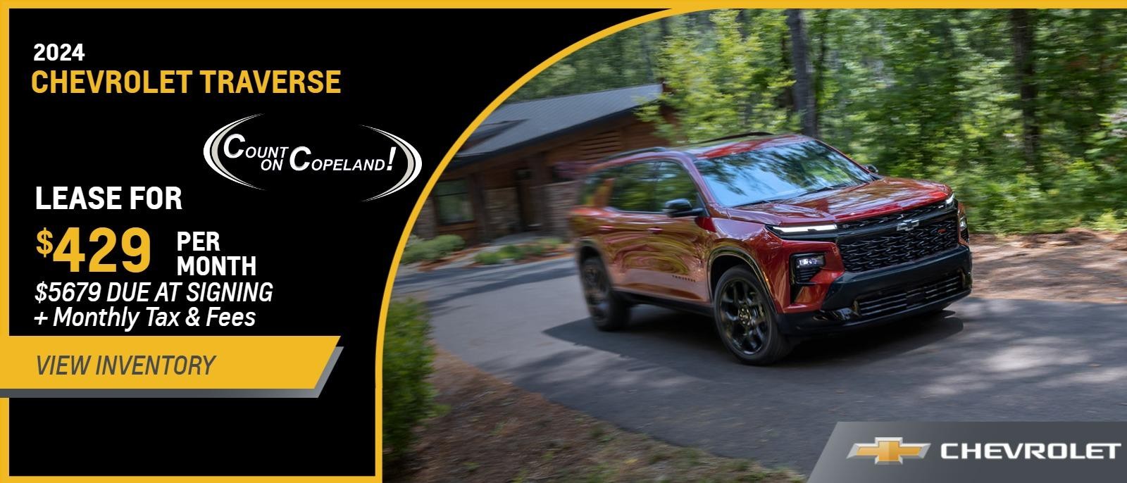2024 Traverse FWD 1LT Cloth from $429 Per Month