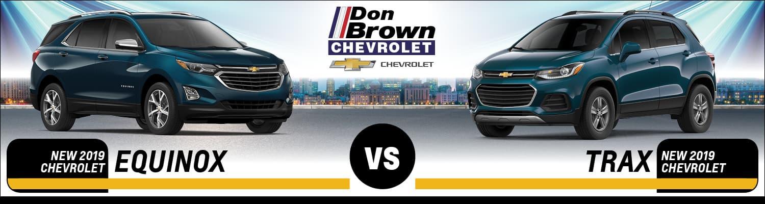 2019 Chevy Equinox vs. 2019 Chevy Trax | Don Brown Chevrolet