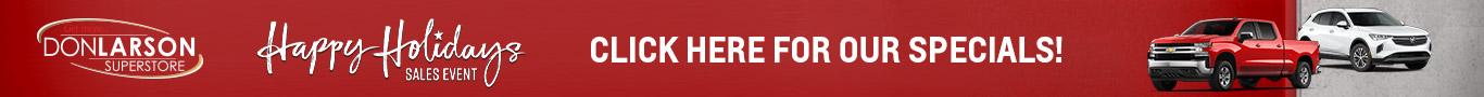 Happy Holidays Sales Event - Don Larson Superstore - Baraboo, WI