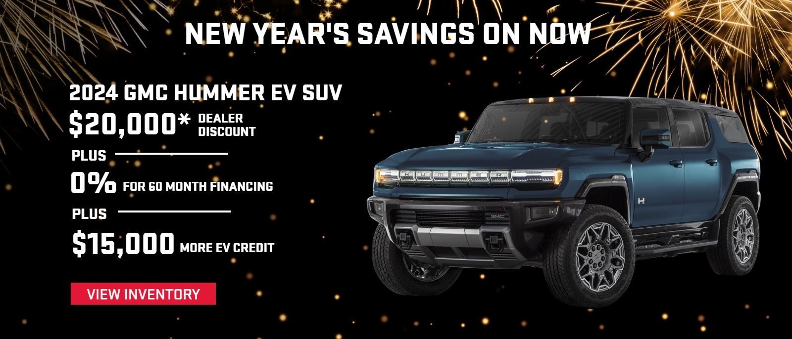 2024 GMC HUMMER EV SUV Alpha
New Year's Savings On Now
Dealer Discount of $20,000*