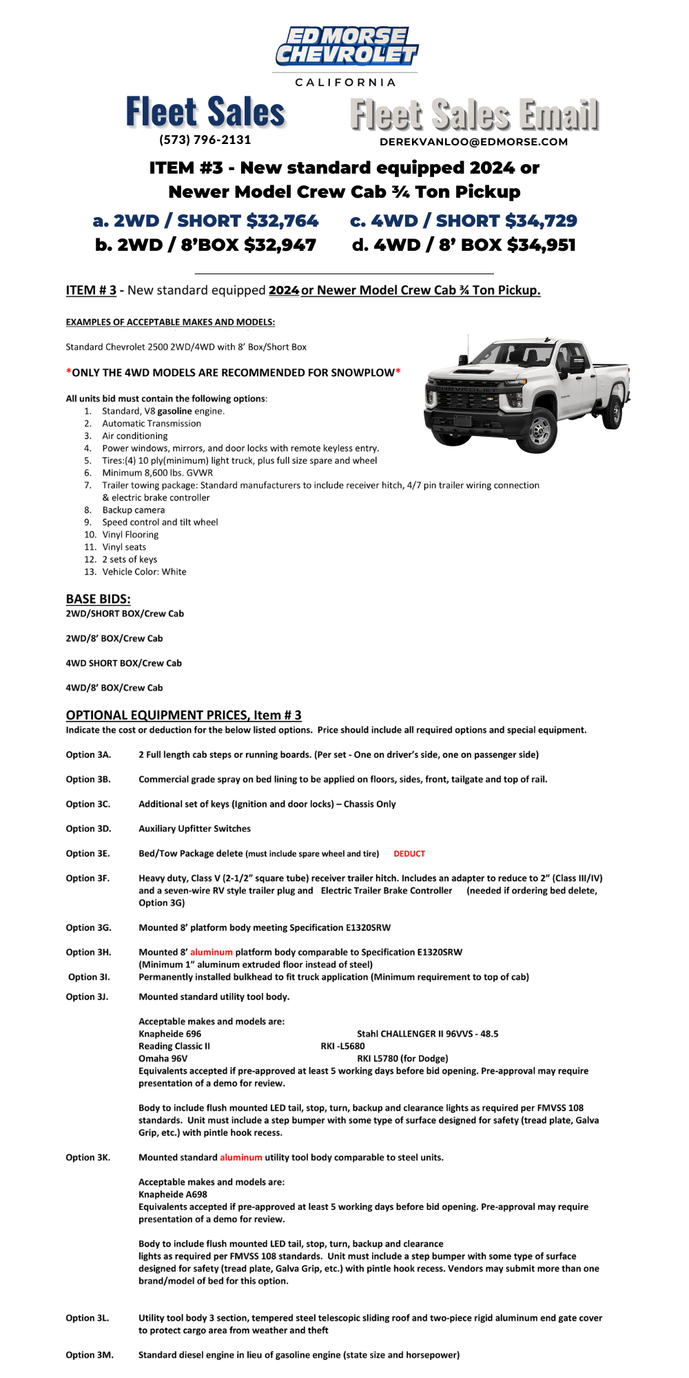 Ed Morse Chevrolet North California MO is a CALIFORNIA Chevrolet dealer and a new car and used