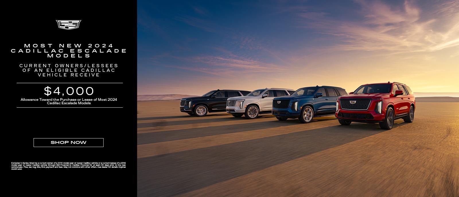 New 2024 Cadillac Escalade Models