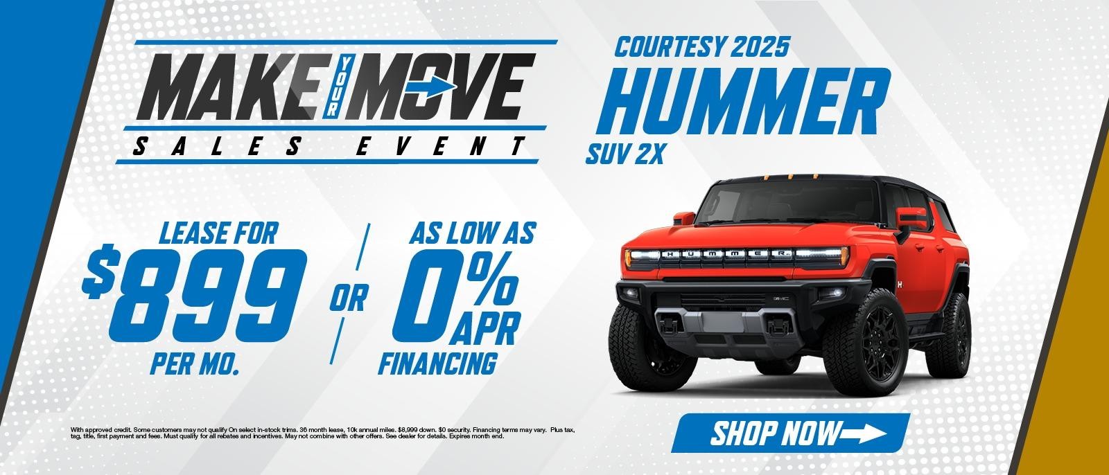 Courtesy 2025  Hummer SUV 2X