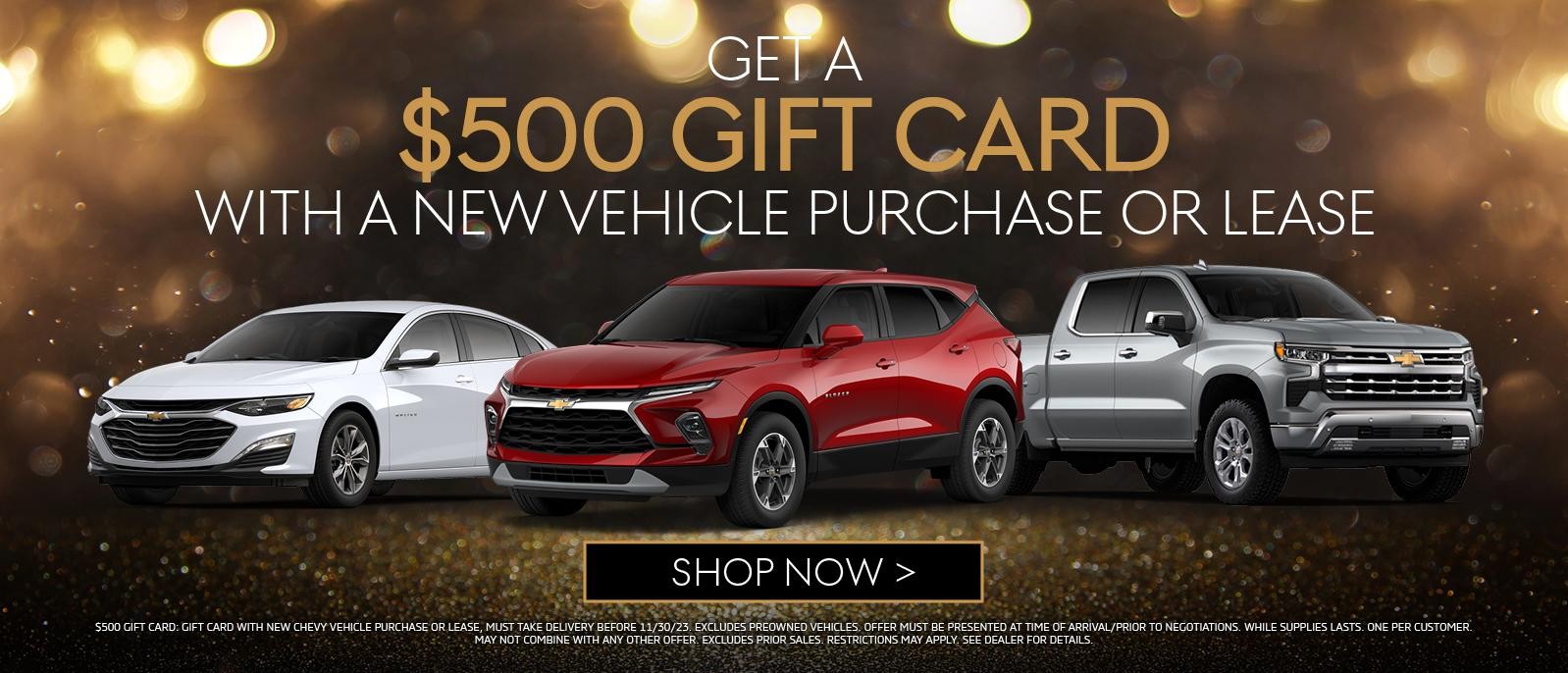 Claim Your $500 Gift Card