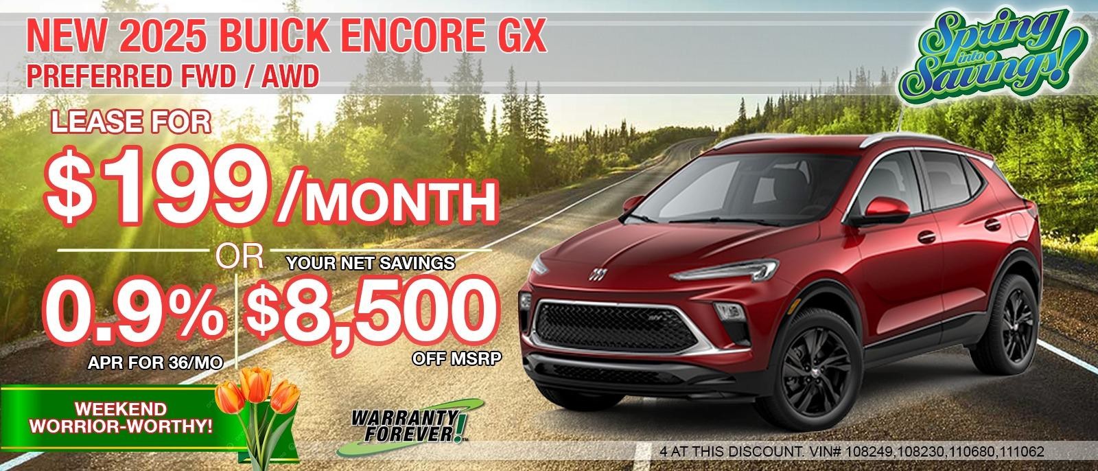 NEW 2025 BUICK ENCLAVE PREFERRED. SAVE UP TO $8,500 OFF MSRP