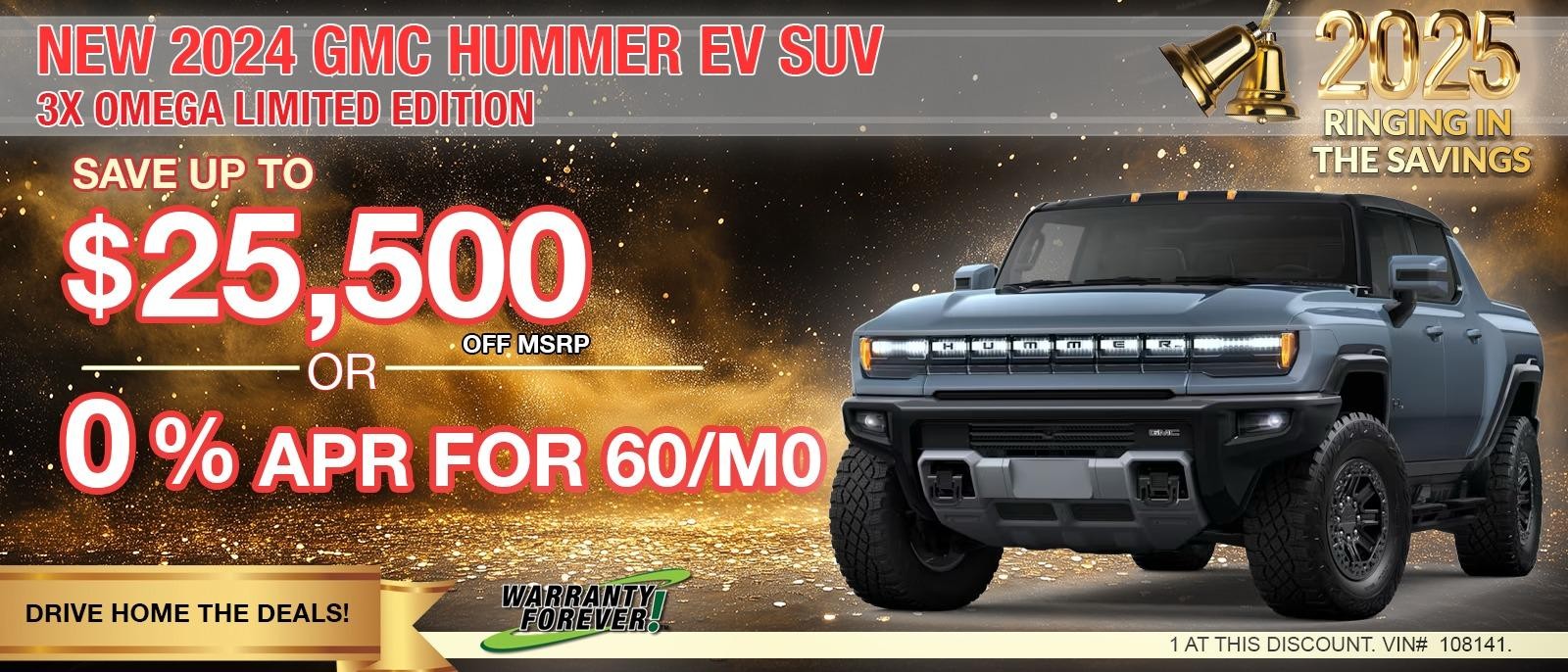 2024 GMC Hummer e4WD CREW CAB 3X | OMEGA EDITION. Save up to $25,500 off MSRP.  BIG SAVINGS on All In-stock Hummer EV's.