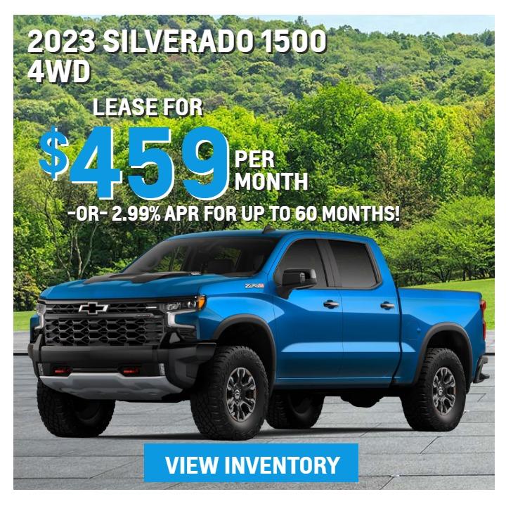 2023 Silverado 1500 4WD Lease/APR Offer