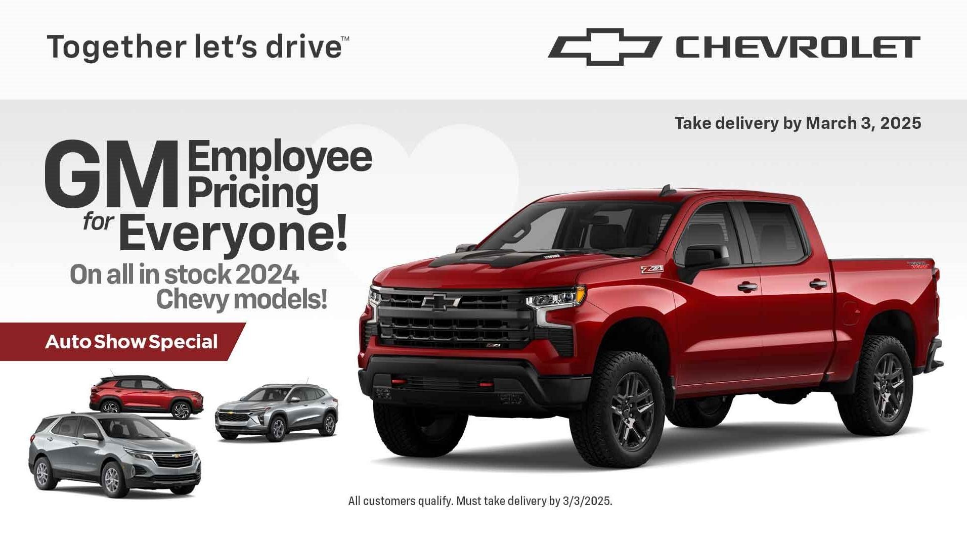 GM Employee Pricing for Everyone! 