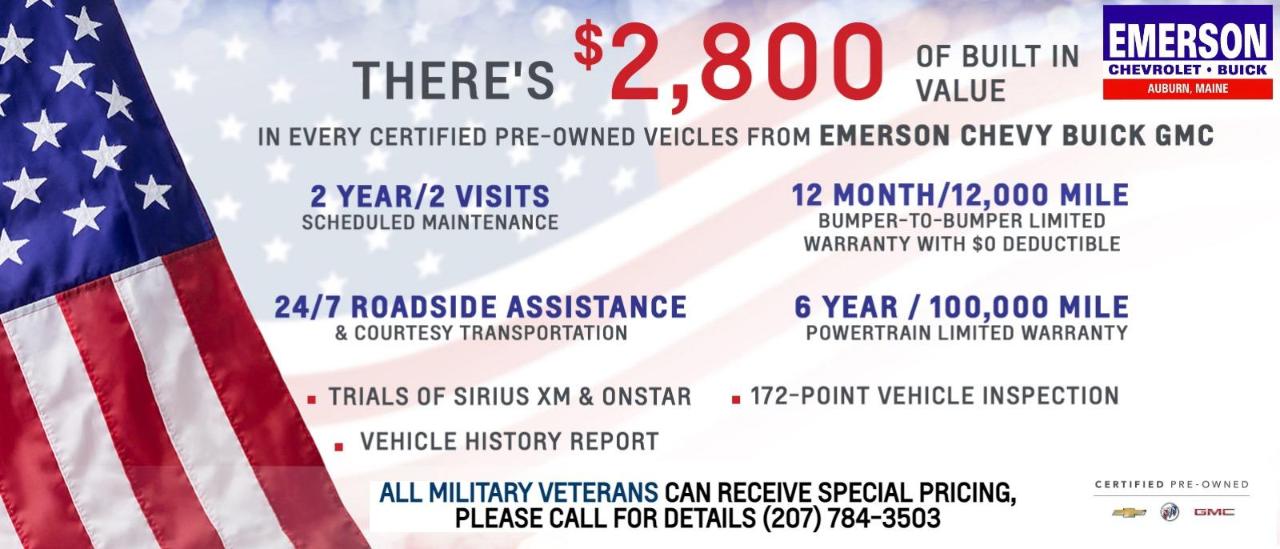 Emerson Chevrolet Buick in AUBURN Serving Lewiston, Portland, and