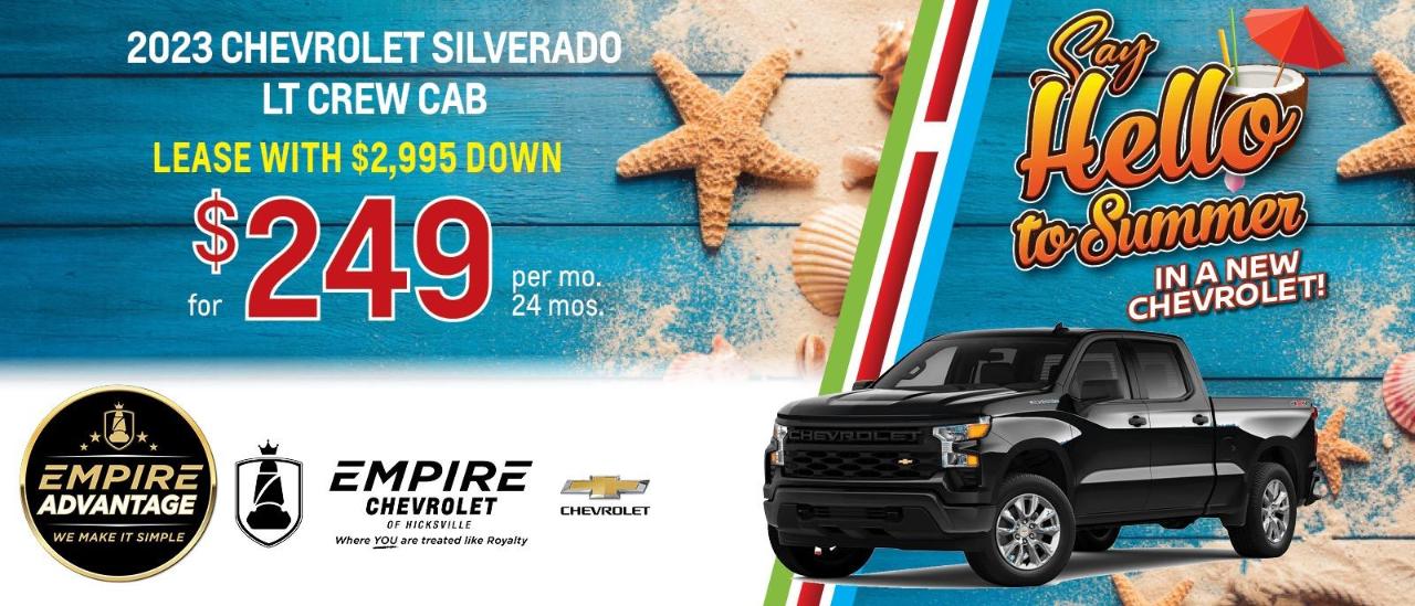 Empire Chevrolet of Hicksville is a HICKSVILLE Chevrolet dealer and a