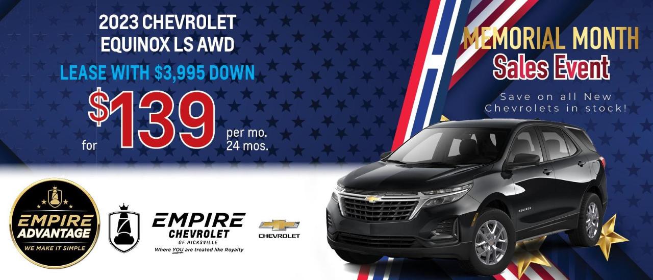 Empire Chevrolet of Hicksville is a HICKSVILLE Chevrolet dealer and a new car and used car