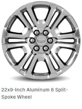 22X9-inch Aluminum 6 Split-Spoke Wheel