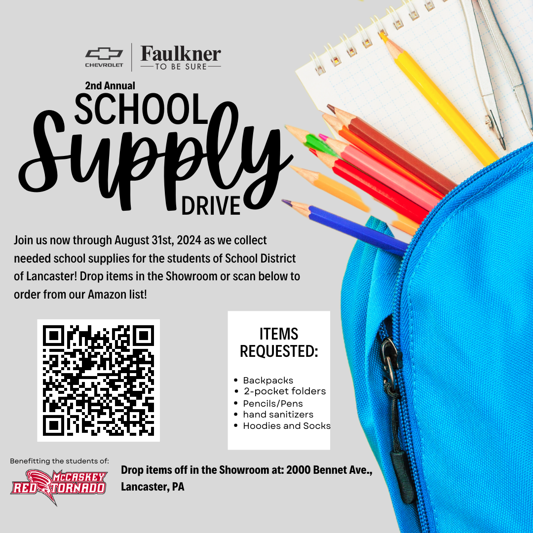 We cannot thank you enough for your support of this year's School Supply Drive!