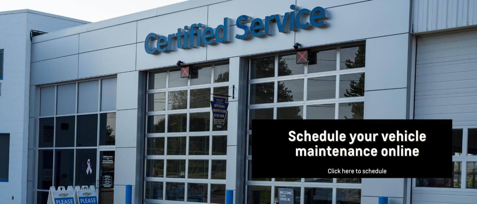 Conveniently schedule your next Service Appointment online!