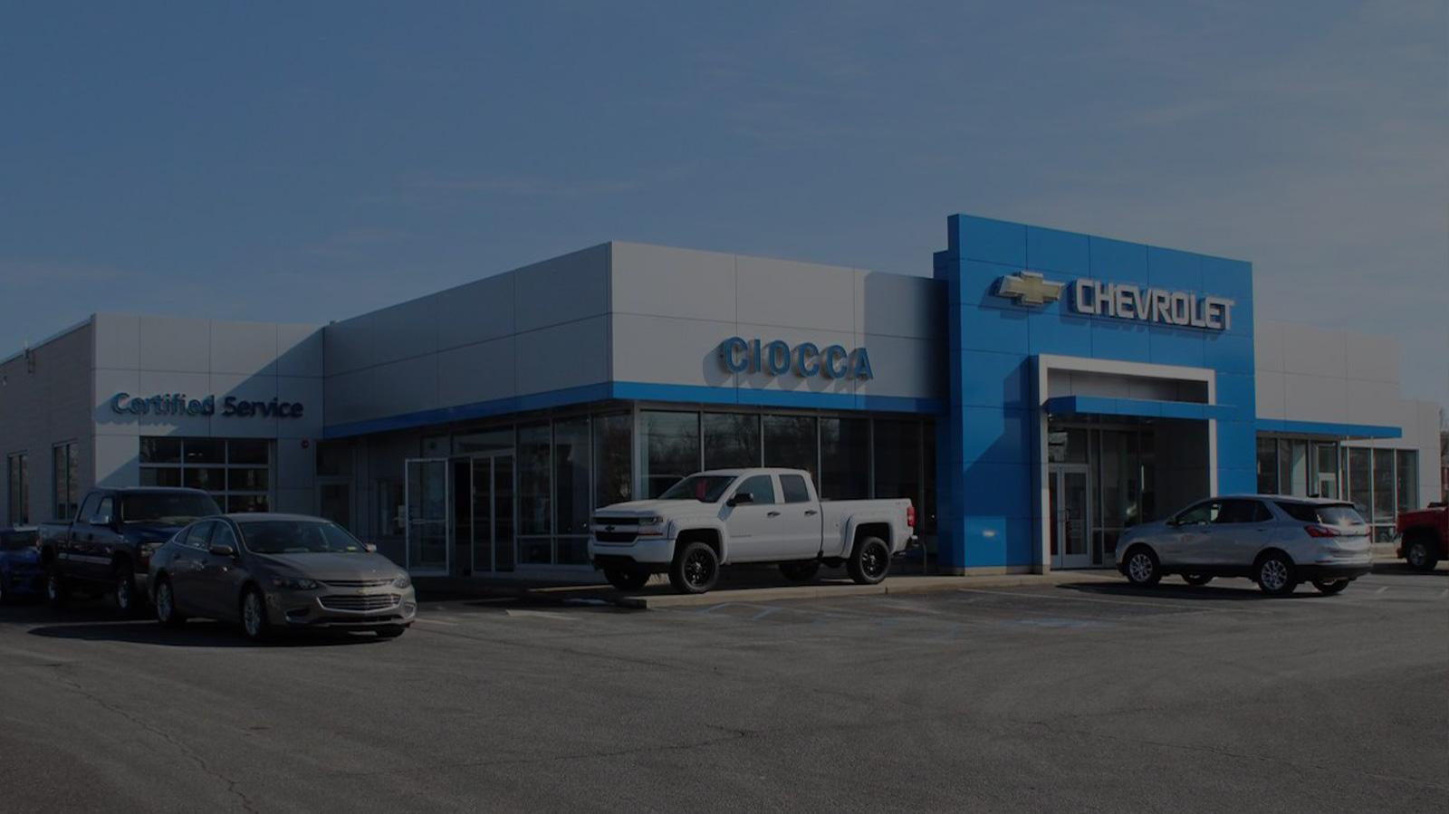 New Chevy & Used Car Dealer near Allentown Ciocca Chevrolet of