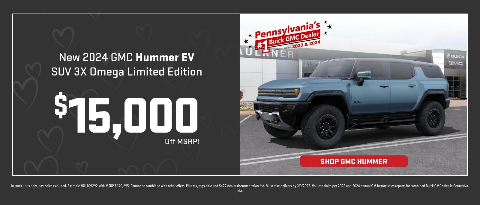 New 2024 GMC Hummer EV SUV 3X Omega Limited Edition