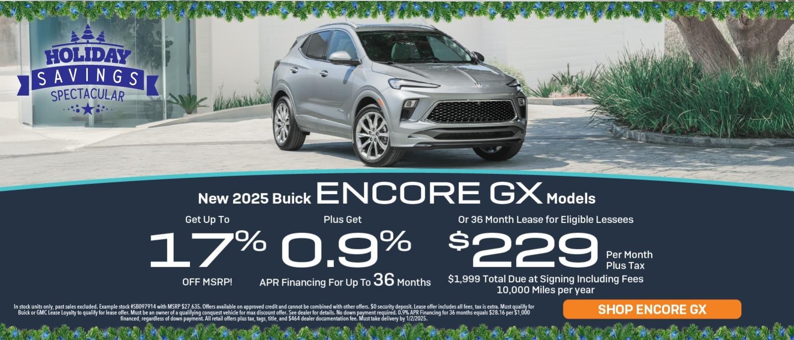 New 2025 Buick Encore GX Models