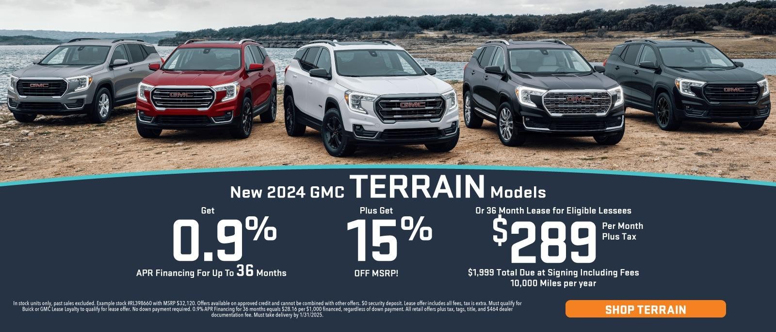 New 2024 GMC Terrain Models