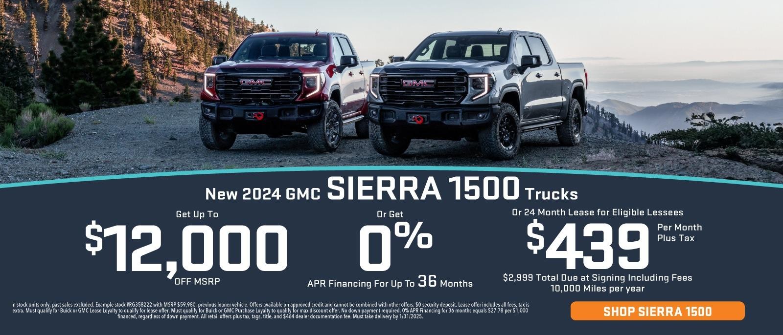 New 2024 GMC Sierra 1500 Trucks