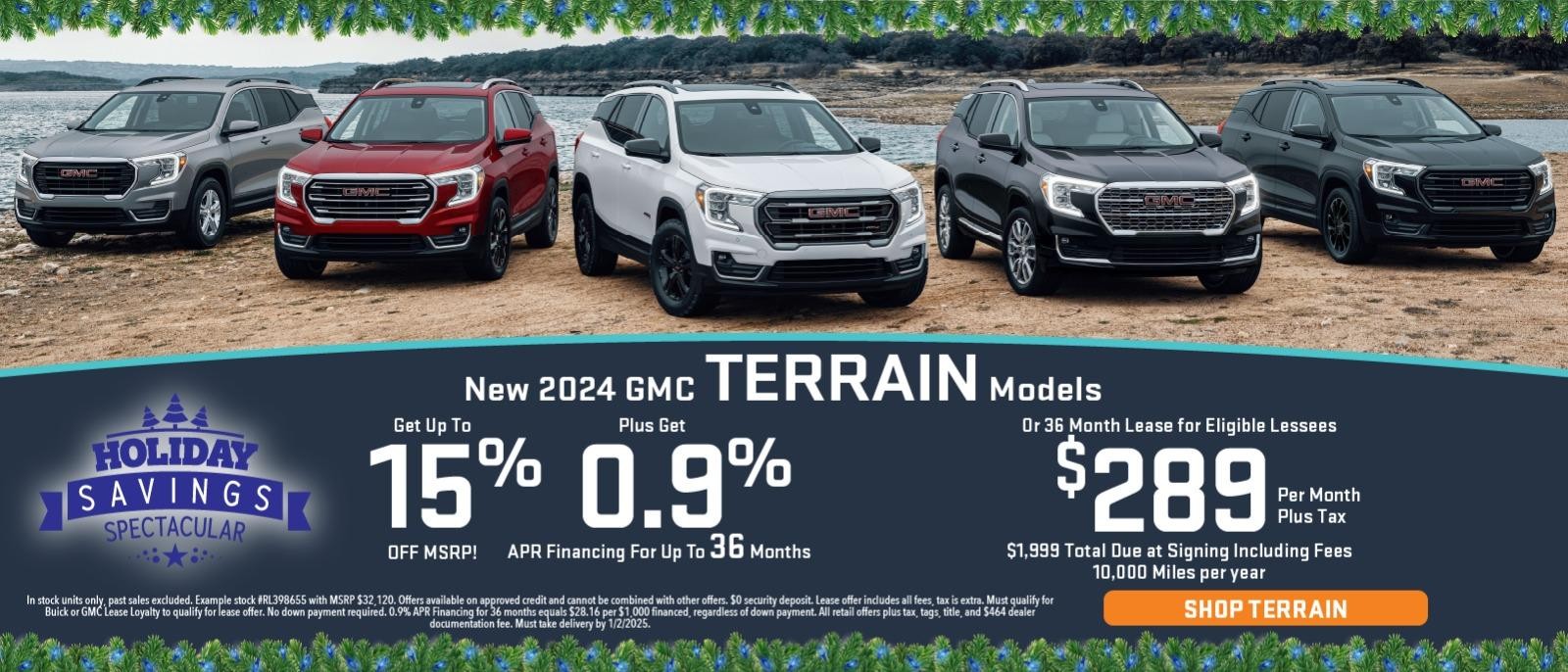 New 2024 GMC Terrain Models