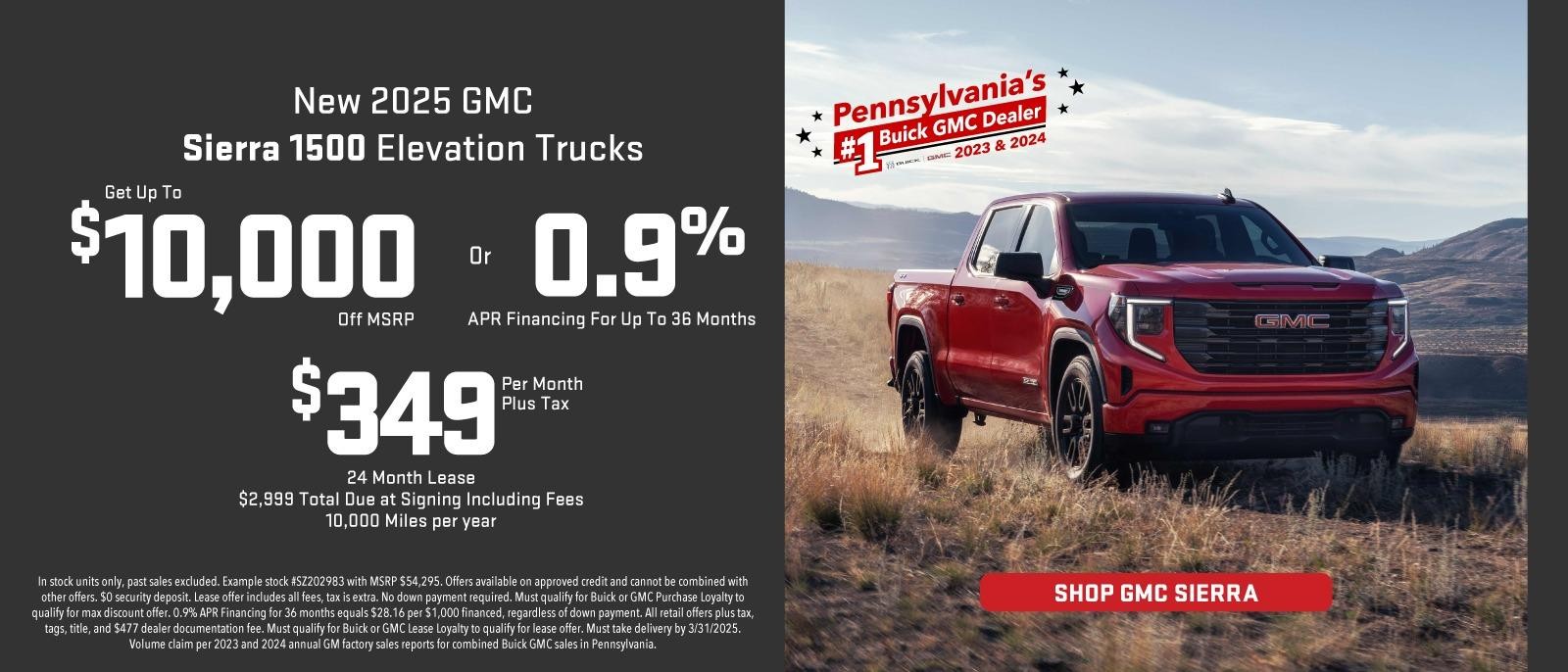 New 2025 GMC Sierra 1500 Elevation Trucks