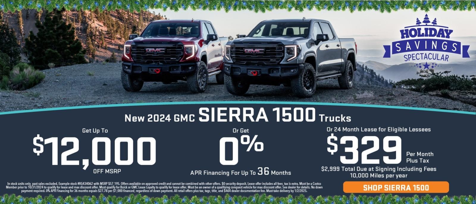 New 2024 GMC Sierra 1500 Models