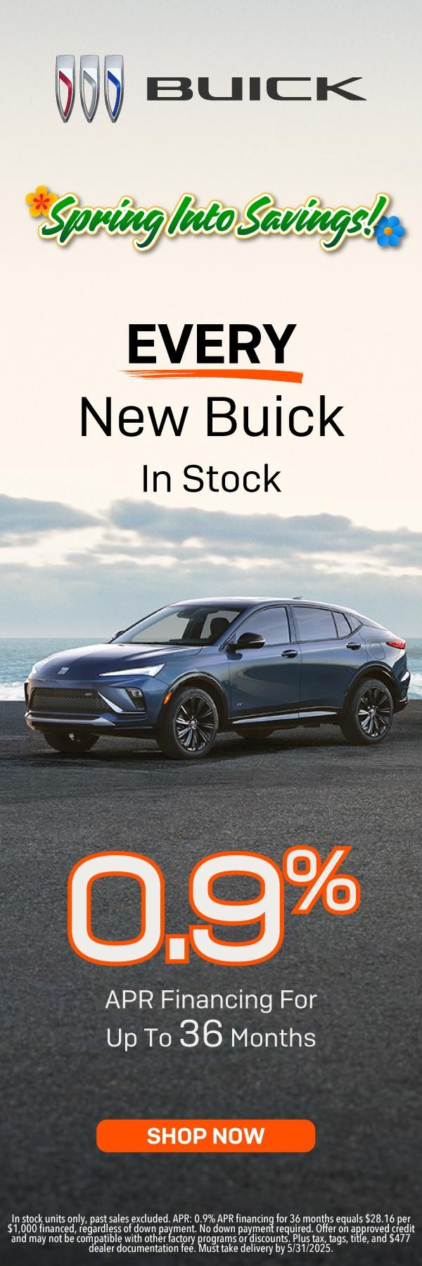 Every new buick in stock