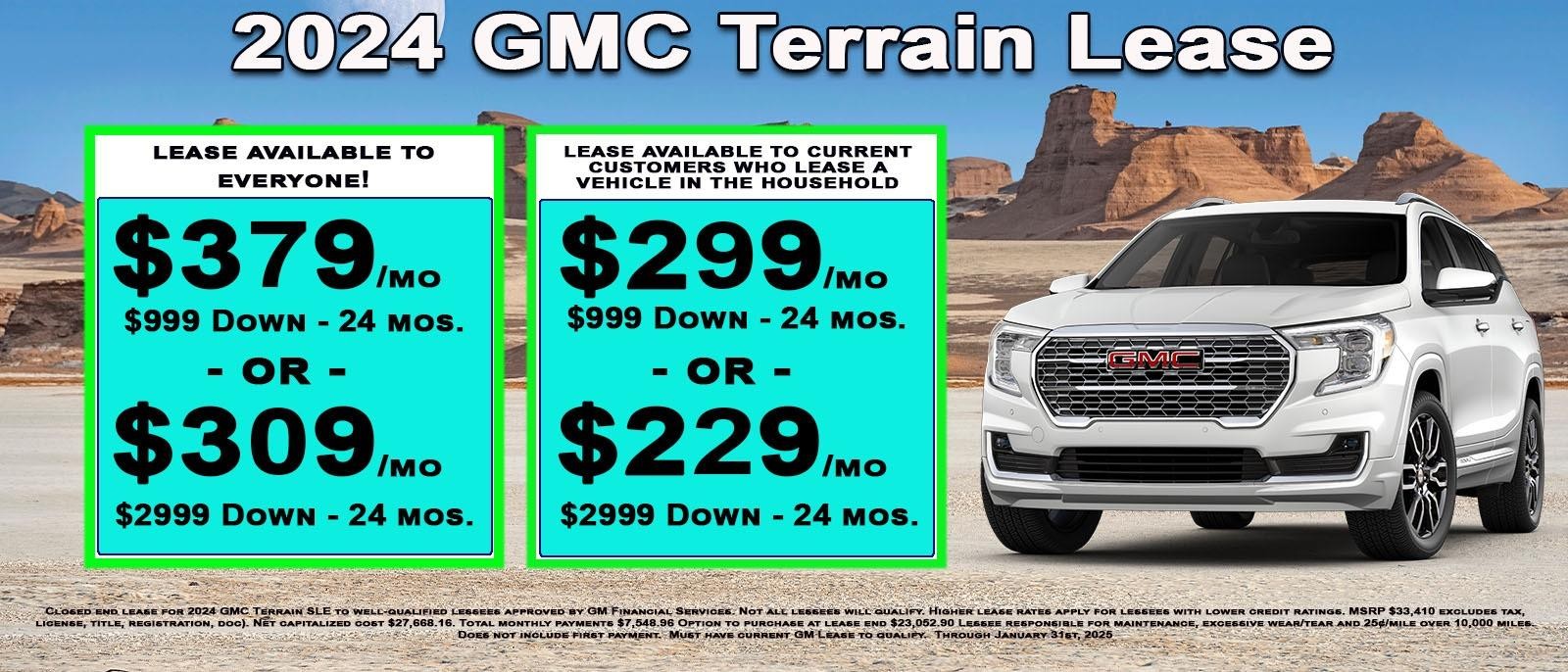 Lease your new Terrain now