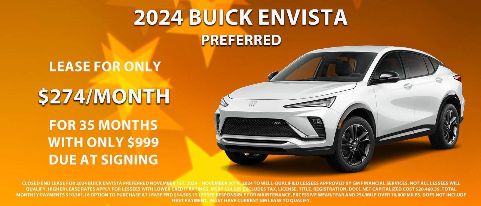 Lease your new Envista for only $274 per month