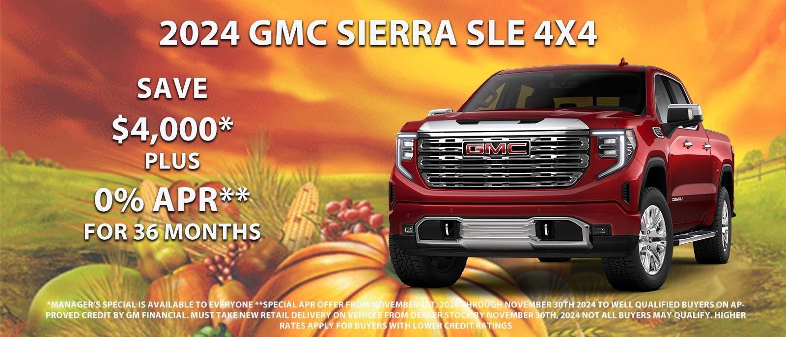 Save $4000 on your new Sierra