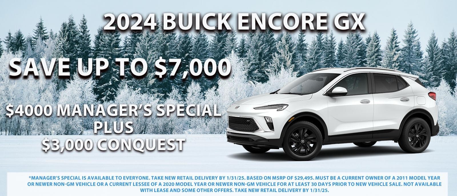 Save up to $7000 on your new Buick Encore GX