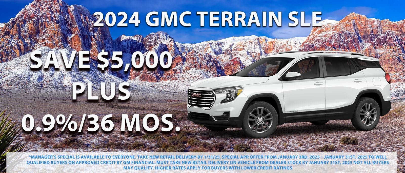 Save $5000 on your new GMC Terrain now