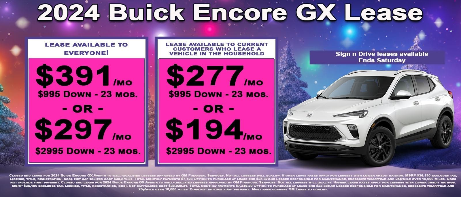 Save up to $8000 on your new Buick Encore GX