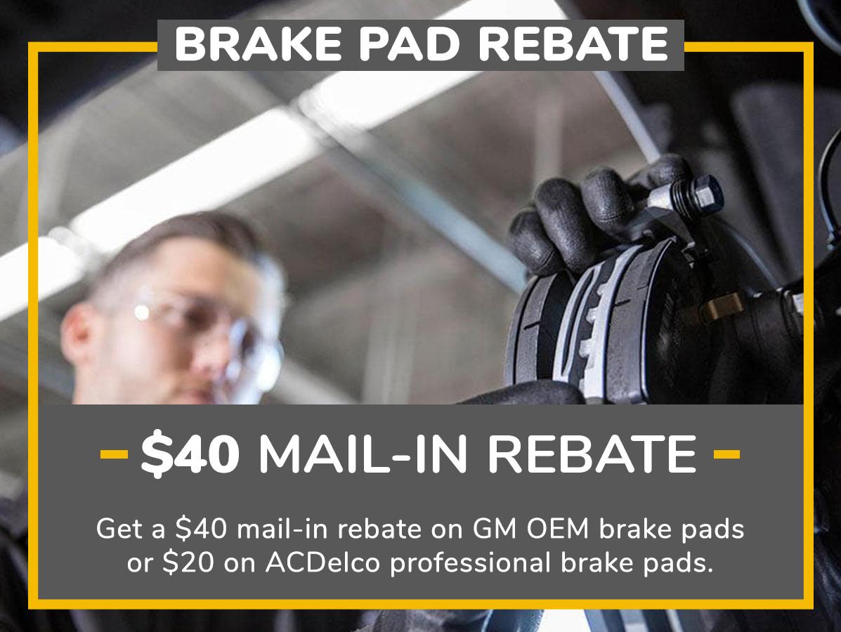 Brake Pad Rebate