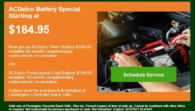 Service Specials Flemington Chevrolet Buick Gmc Cadillac