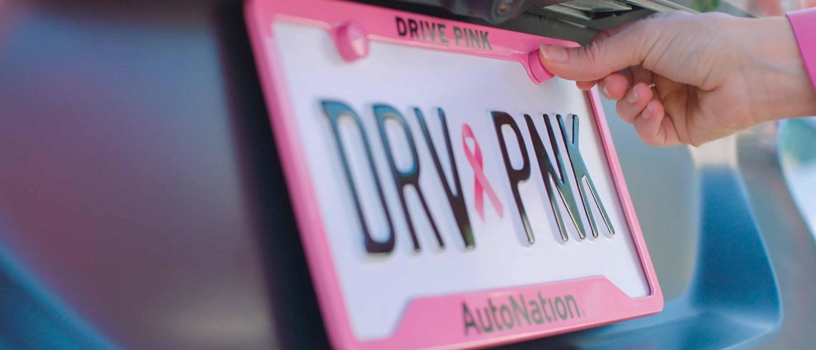 Drive Pink License Plate